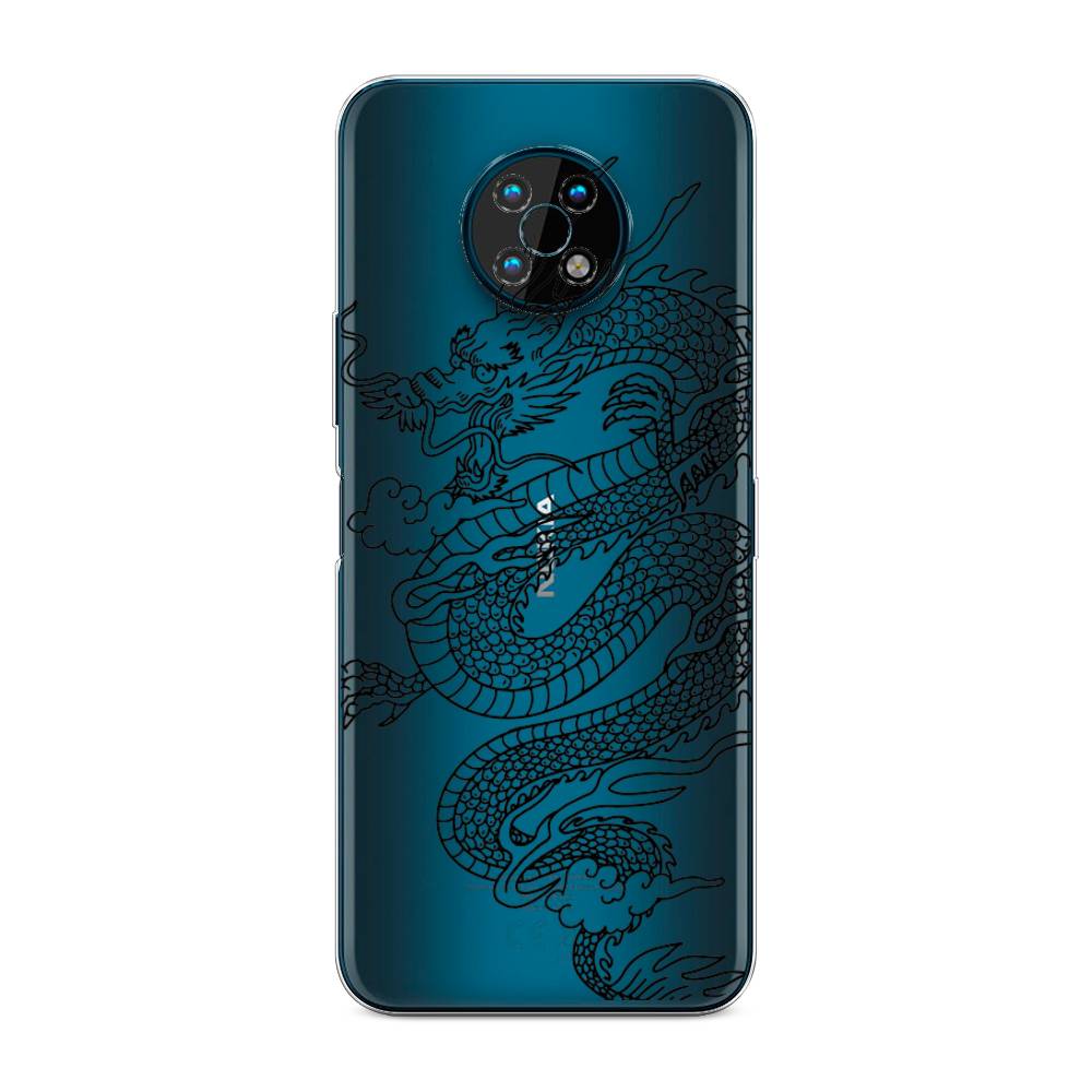 

Чехол на Nokia G50 "Большой китайский дракон", Черный;серый, 124950-1
