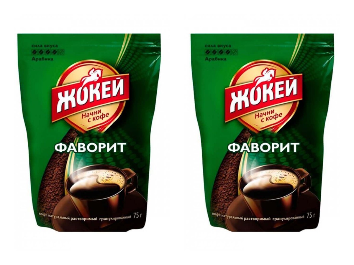 

Кофе растворимый Жокей Фаворит, 75 г х 2 шт, Фаворит, 75 г