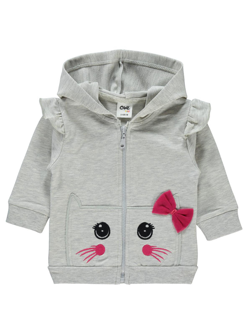 

Толстовка Civil Baby 39330E408K21-1 светло-серый 6-9 мес (доставка из-за рубежа), 39330E408K21