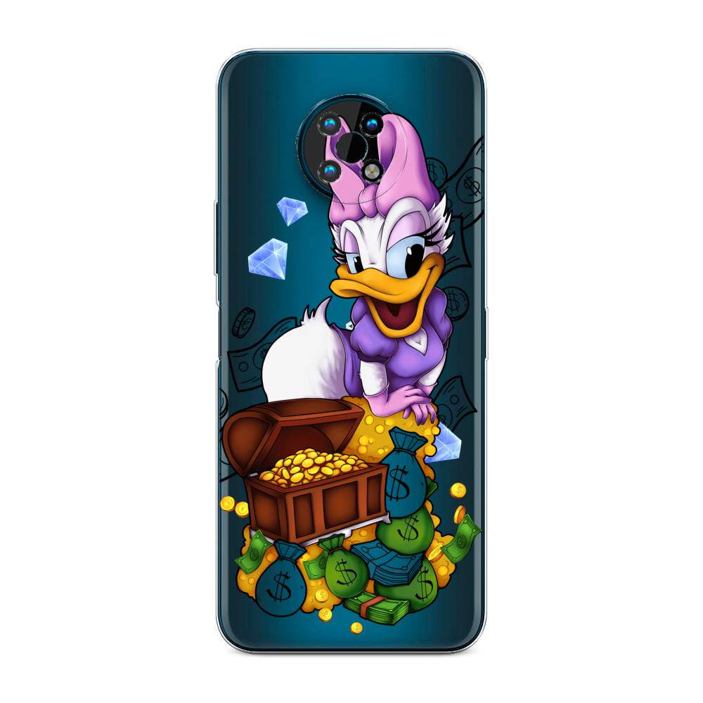 

Чехол на Nokia G50 "Rich Daisy Duck", Коричневый;белый;фиолетовый, 124950-6
