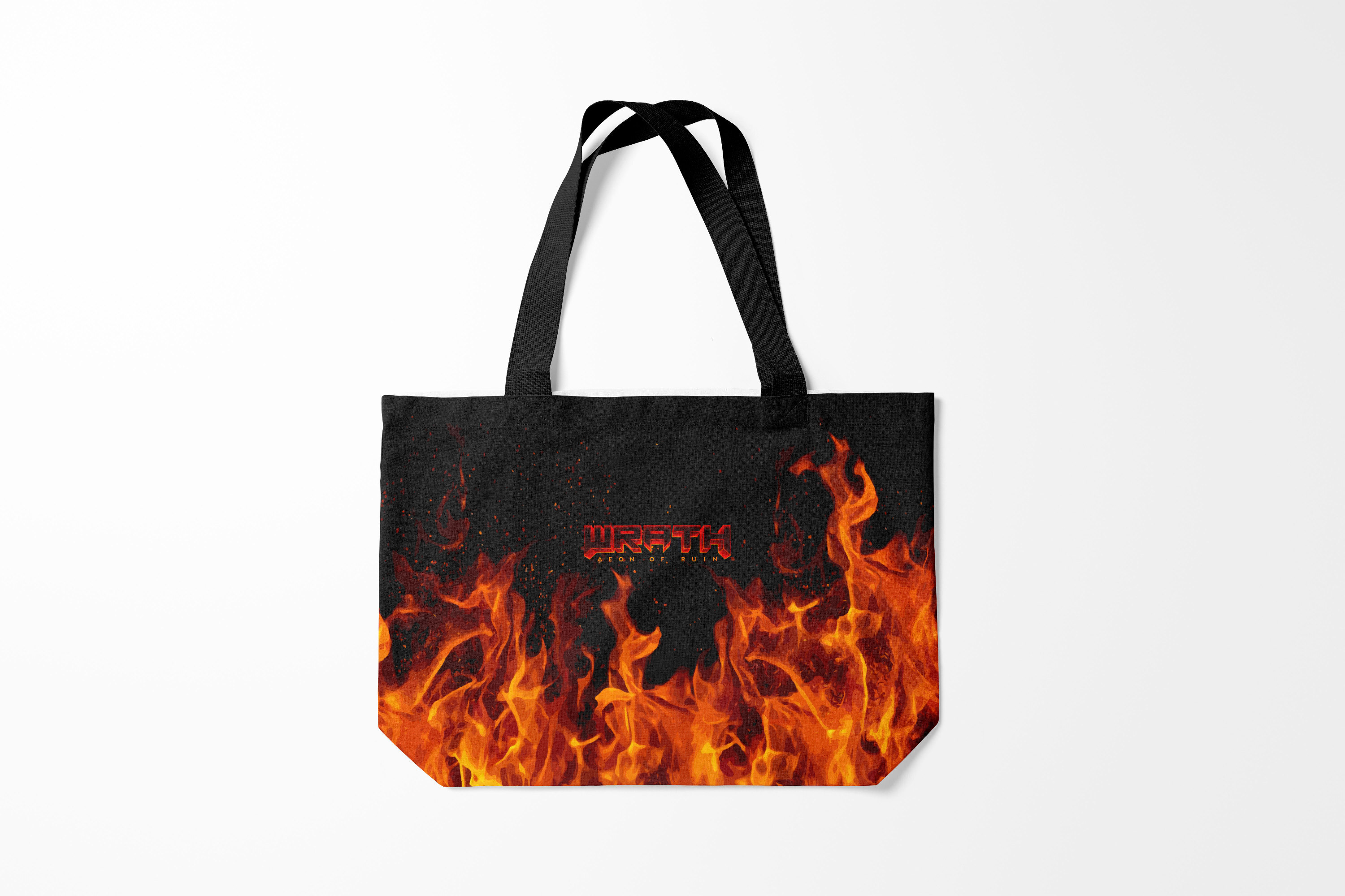 

Сумка шoппер унисекс Burnettie Игры WRATH Aeon of Ruin FIRE, черный, Игры WRATH Aeon of Ruin FIRE