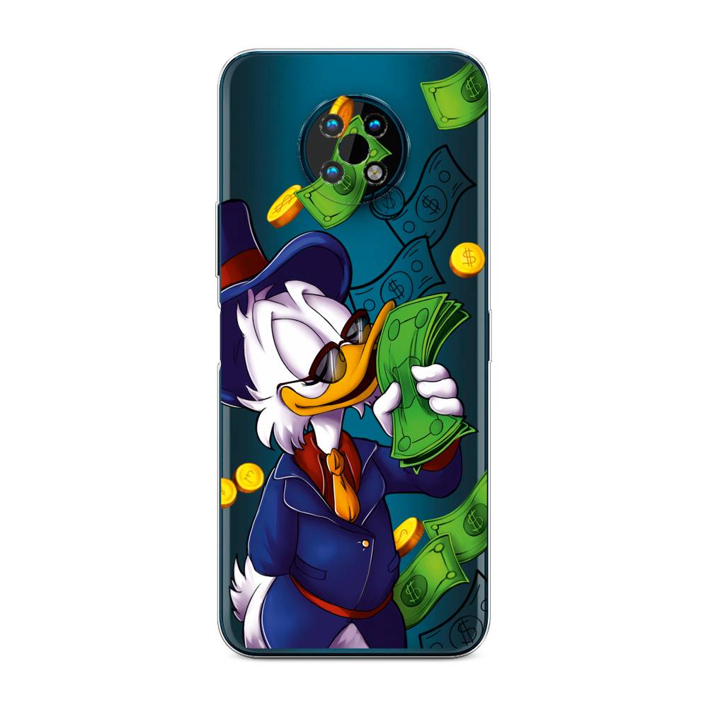 

Чехол на Nokia G50 "Scrooge McDuck with Money", Синий;зеленый;белый, 124950-6