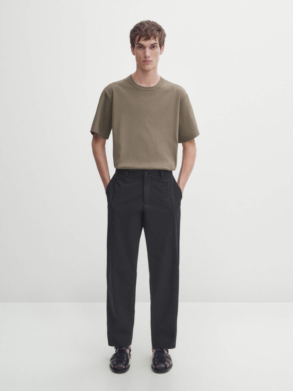 

Футболка мужская Massimo Dutti 8600/761-I2024 зеленая L, Зеленый, 8600/761-I2024