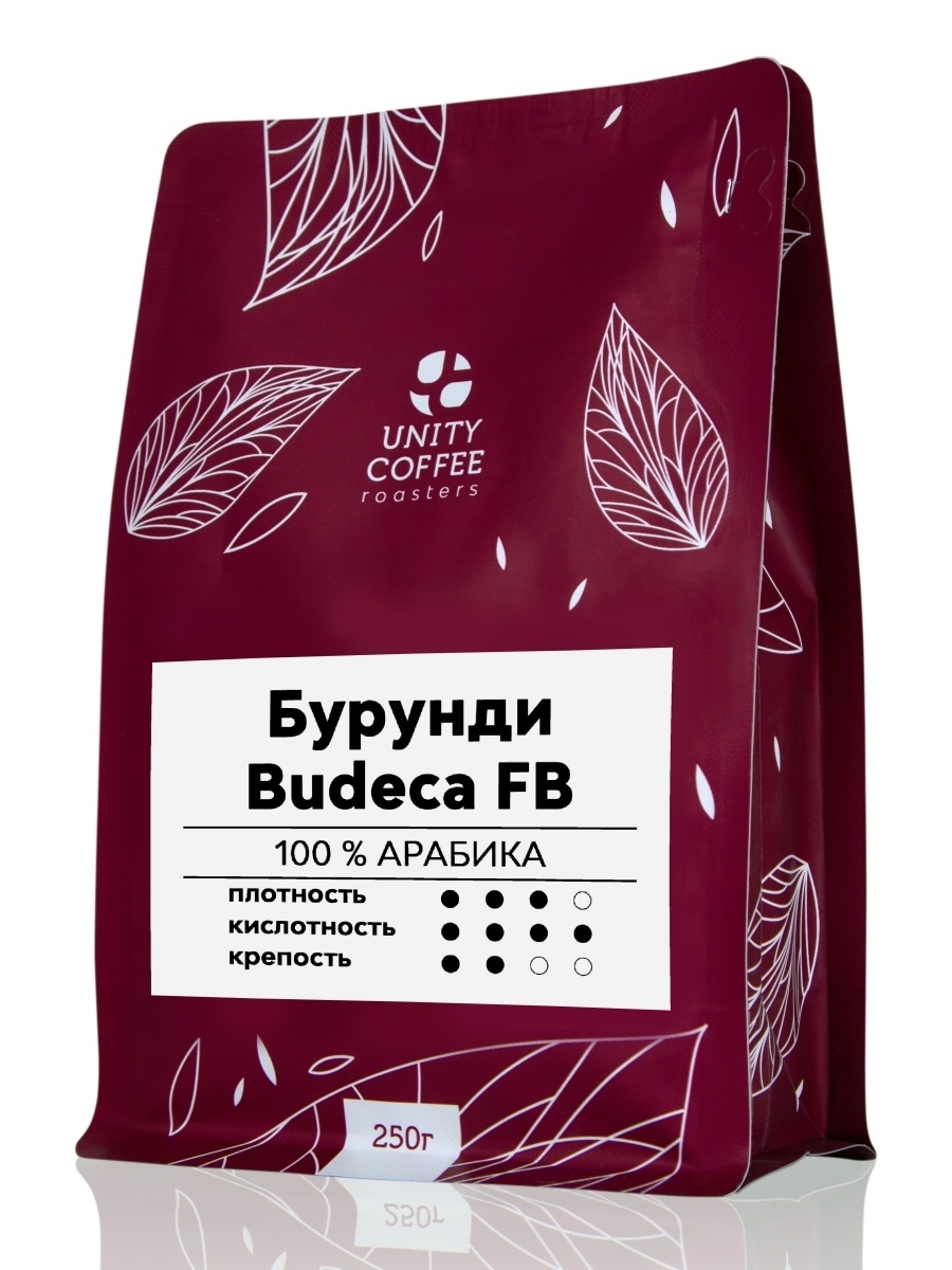 

Кофе молотый Unity coffee Бурунди Budeca 250 гр