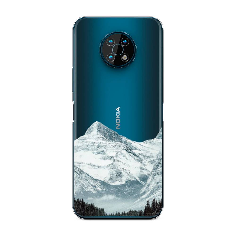 

Чехол на Nokia G50 "Горы арт 1", Белый;зеленый, 124950-2