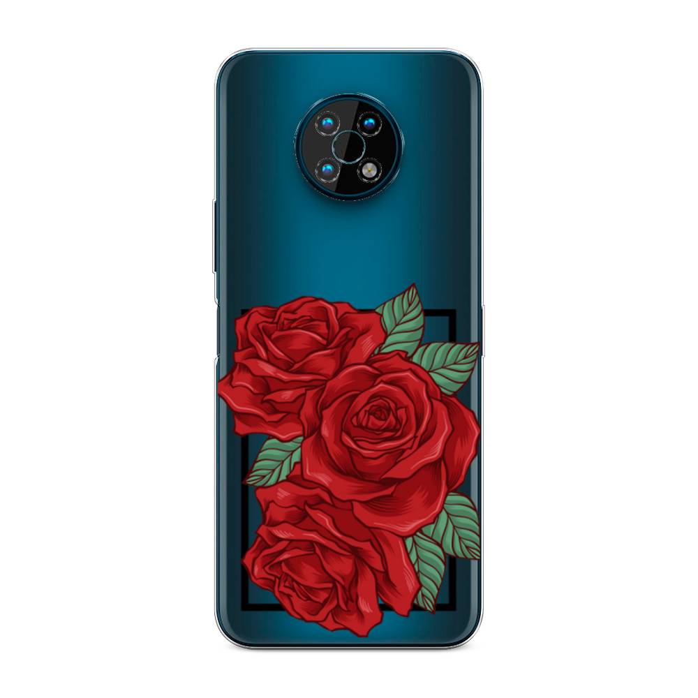 

Чехол на Nokia G50 "Три алые розы", Красный, 124950-2