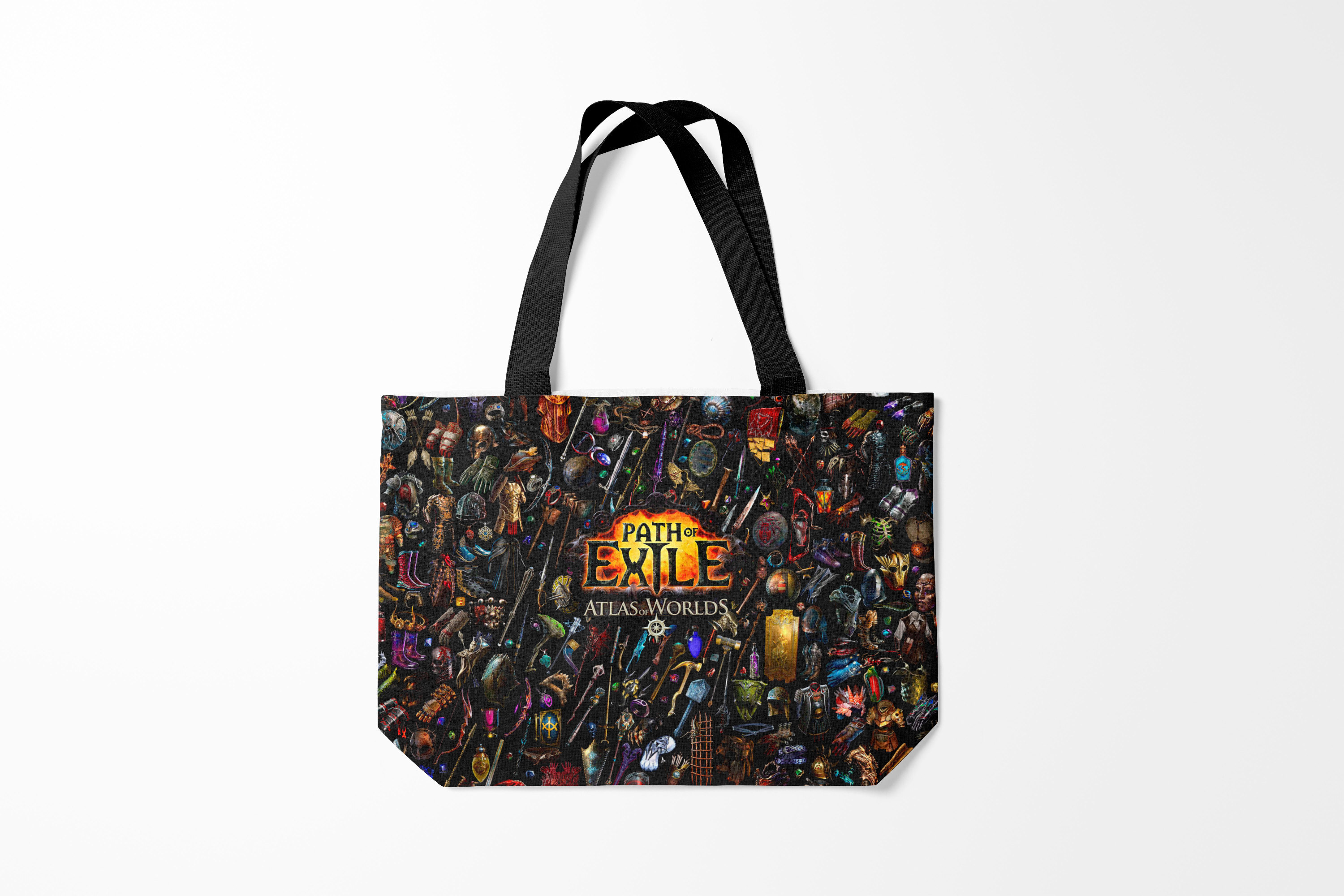 

Сумка шoппер унисекс Burnettie Игры Path of Exile, черный, Игры Path of Exile