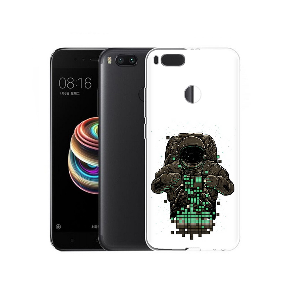 

Чехол MyPads Tocco для Xiaomi Mi 5X космонавт с пикселями (PT75177.336.394), Прозрачный, Tocco