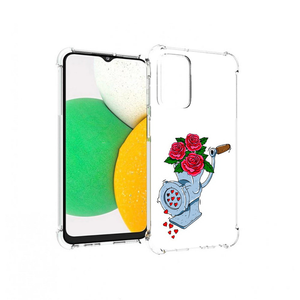 

Чехол MyPads Tocco для Samsung Galaxy A23 Цветочные сердца, Прозрачный, Tocco