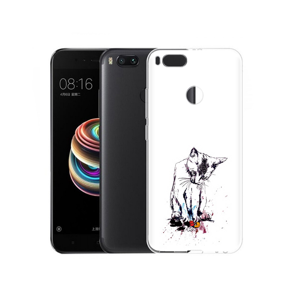 

Чехол MyPads Tocco для Xiaomi Mi 5X кот и микки (PT75177.336.399), Прозрачный, Tocco