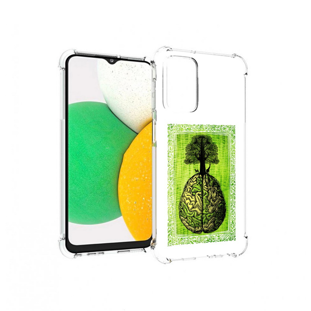 

Чехол MyPads Tocco для Samsung Galaxy A23 абстракция здоровый мозг, Прозрачный, Tocco