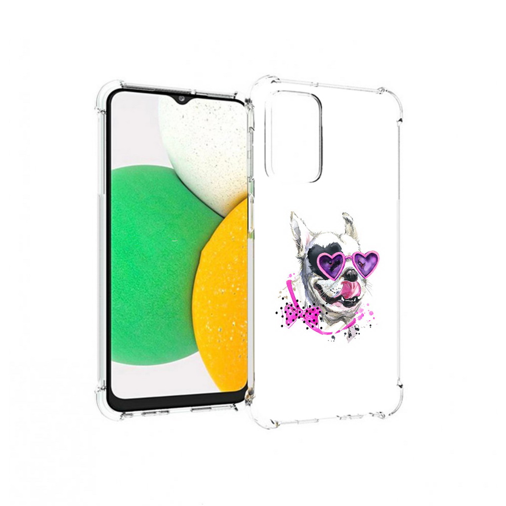 

Чехол MyPads Tocco для Samsung Galaxy A23 акварельный пёс, Прозрачный, Tocco