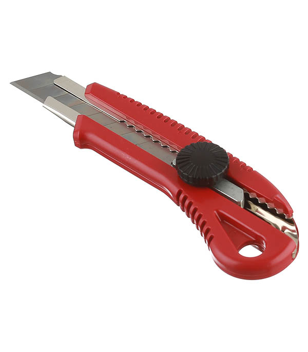 Нож строительный Hesler 18 мм с ломающимся лезвием корпус с винтовым фиксатором