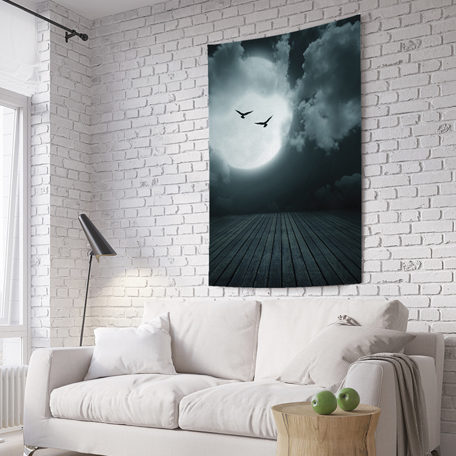 

Вертикальное фотопанно на стену JoyArty Птицы спешат на луну 150x200 см, Птицы спешат на луну