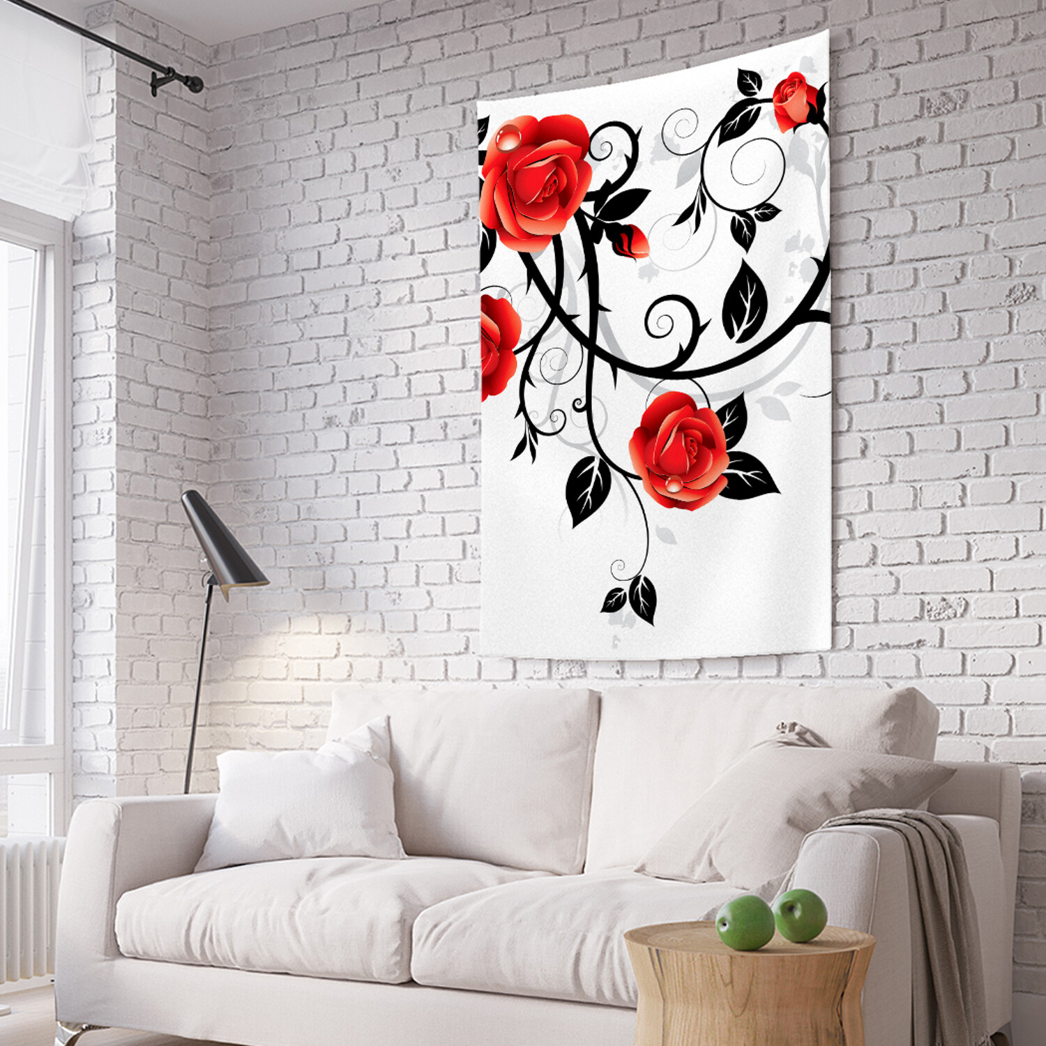 

Вертикальное фотопанно на стену JoyArty Колючие розы 150x200 см, Колючие розы