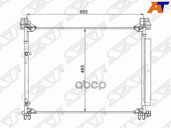 

SAT Радиатор кондиционера TOYOTA HIGHLANDER 13-
