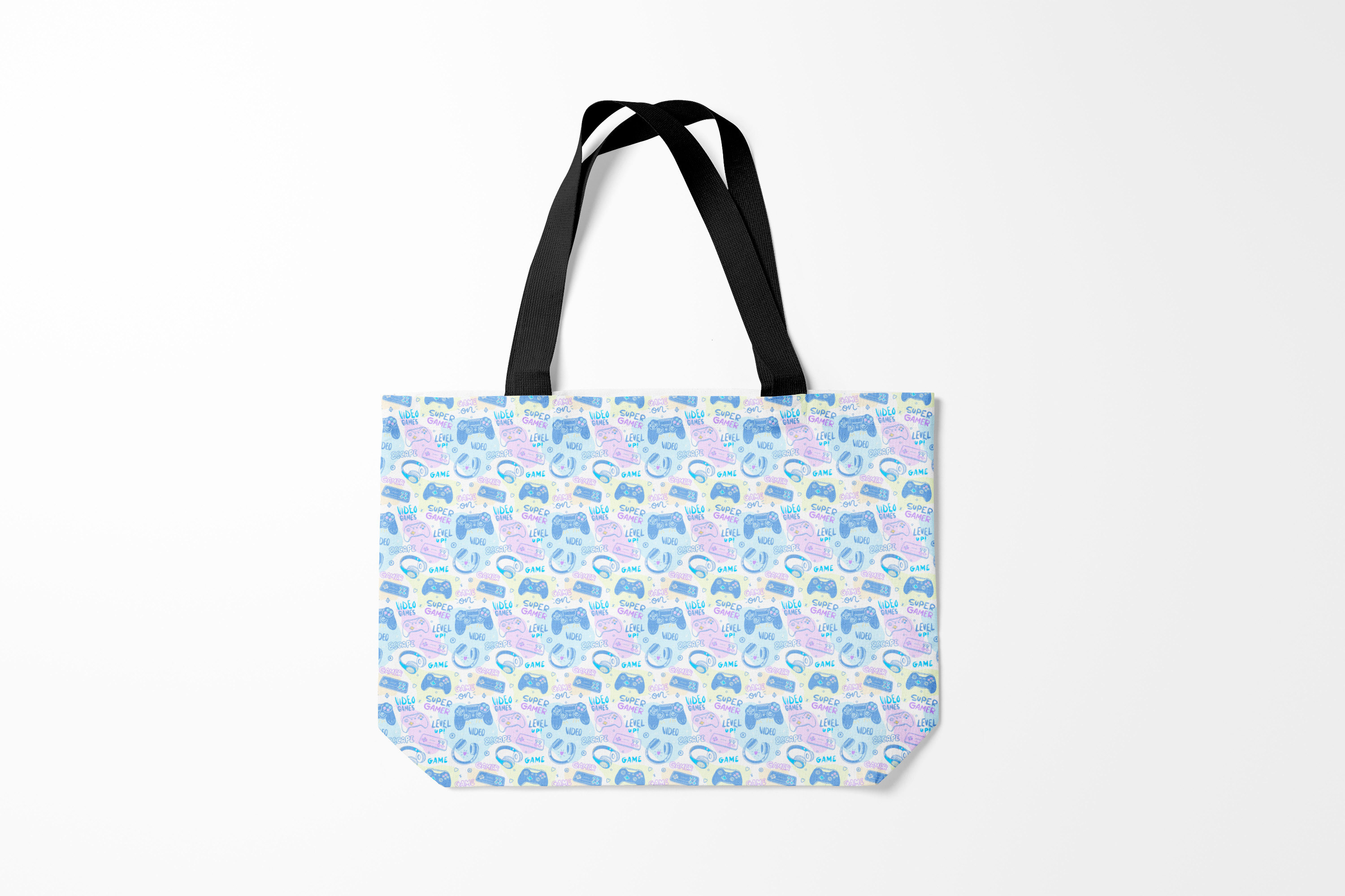 

Сумка шoппер унисекс Burnettie Игры, голубой, Игры
