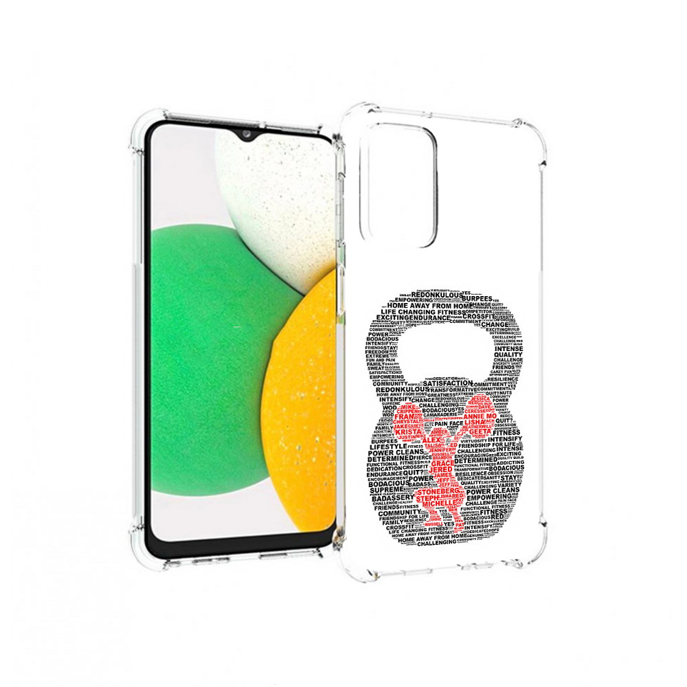 Чехол MyPads Tocco для Samsung Galaxy A23 бодибилдинг гиря из слов