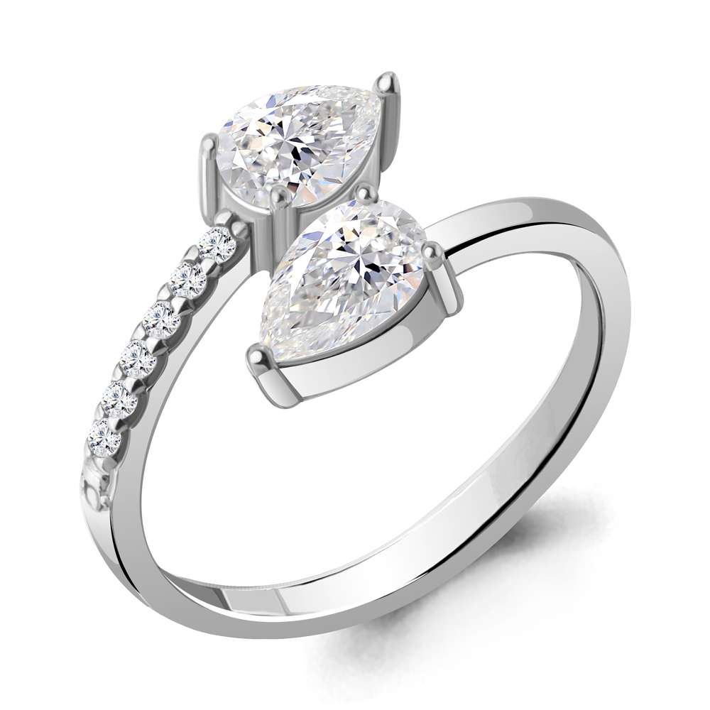 

Кольцо из серебра р. 16 AQUAMARINE 67550А_925_р, 67550А_925_р
