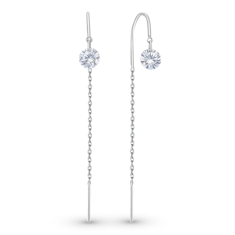 

Серьги из серебра с фианитом 585Gold 702008069, 702008069