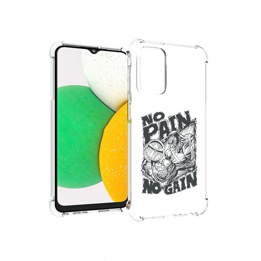 

Чехол MyPads Tocco для Samsung Galaxy A23 бодибилдинг тяжелая работа, Прозрачный, Tocco