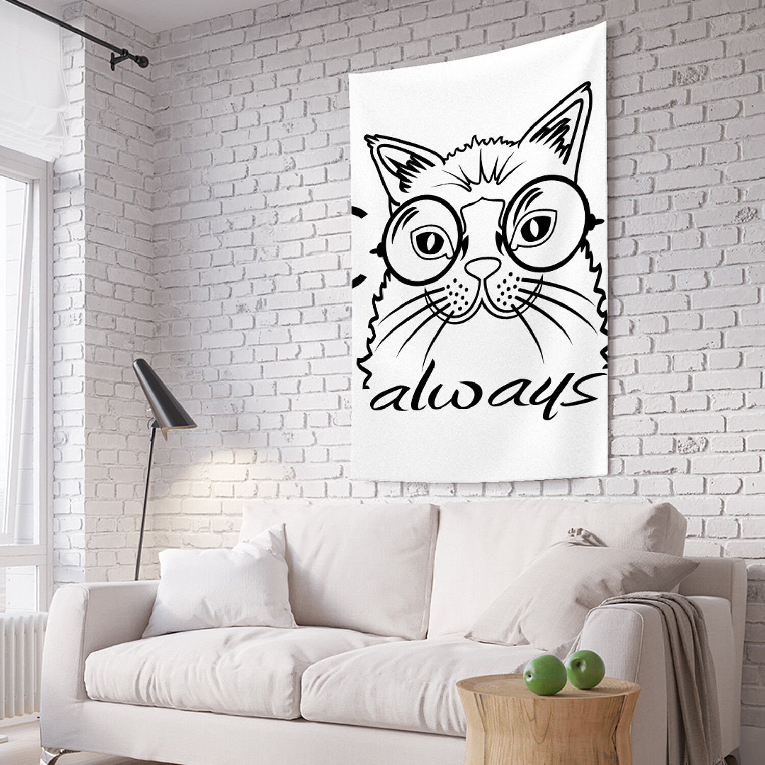 

Вертикальное фотопанно на стену JoyArty Крутой кот 150x200 см, Крутой кот