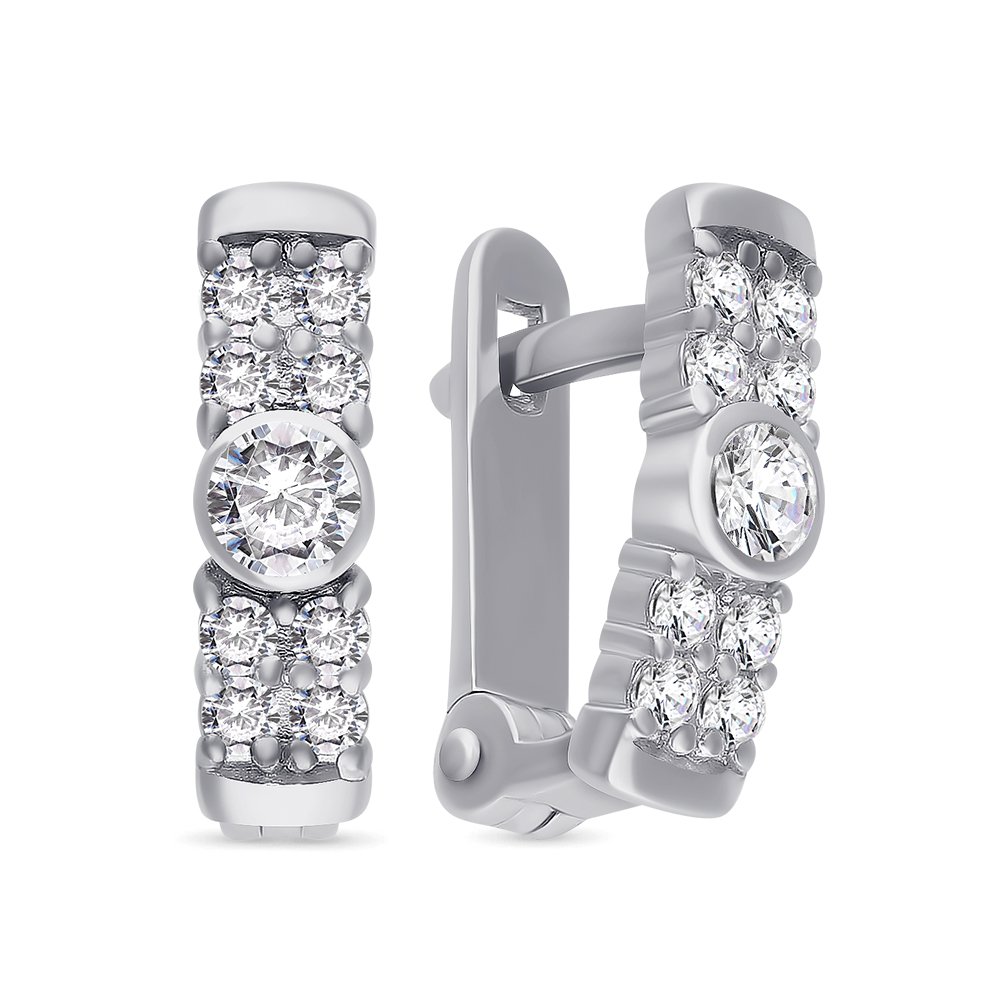 

Серьги из серебра с фианитом 585Gold 902000523, 902000523