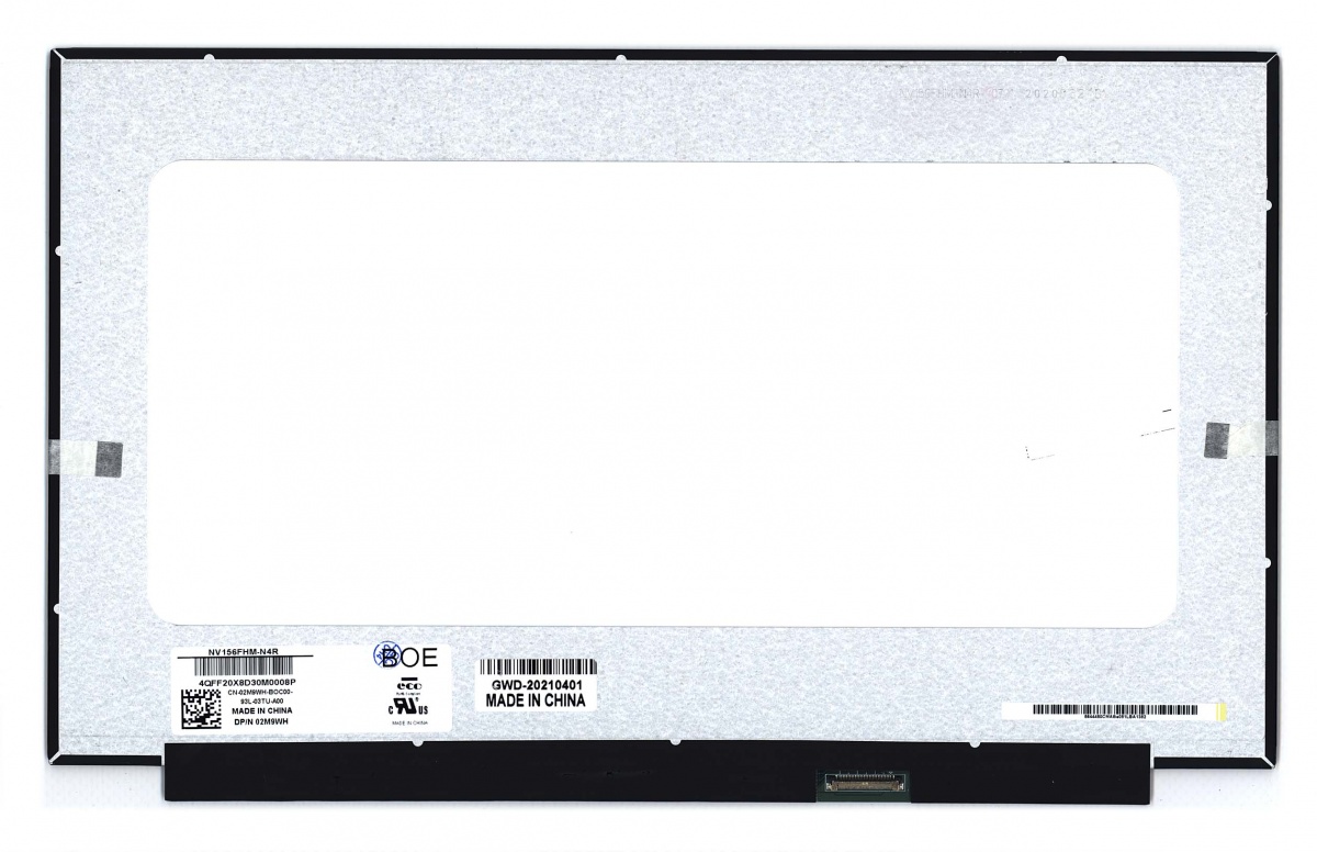

Матрица OEM для ноутбука NV156FHM-N4R (100180553V), совместимая с p/n: NV156FHM-N4R