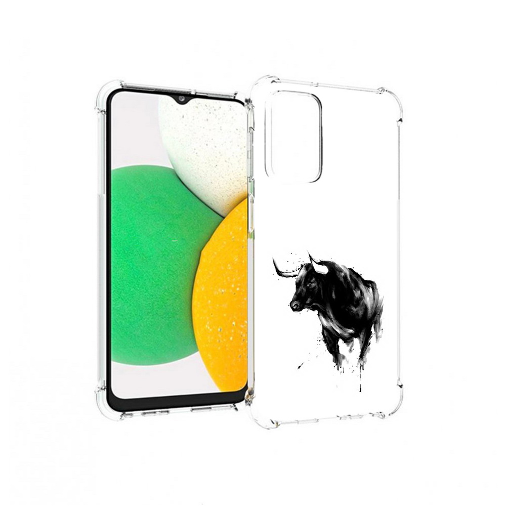 

Чехол MyPads Tocco для Samsung Galaxy A23 бык, Прозрачный, Tocco