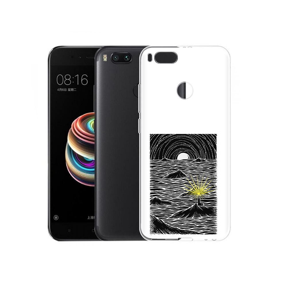 

Чехол MyPads Tocco для Xiaomi Mi 5X маяк в черно белом море (PT75177.336.460), Прозрачный, Tocco