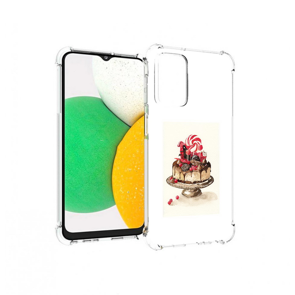 

Чехол MyPads Tocco для Samsung Galaxy A23 вкусный торт, Прозрачный, Tocco