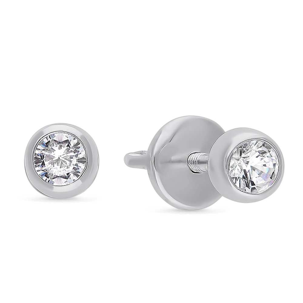 

Серьги из серебра с фианитом 585Gold 702006989, 702006989