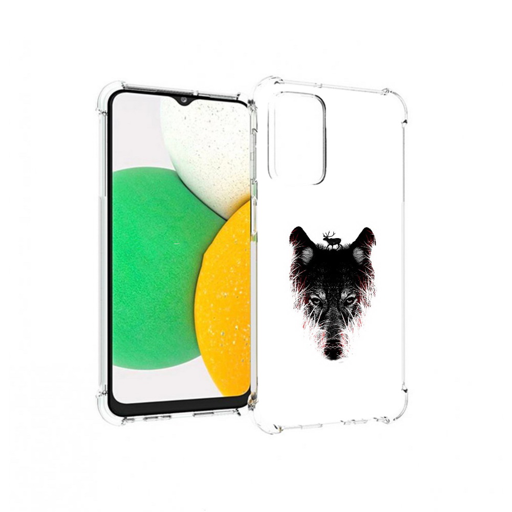 

Чехол MyPads Tocco для Samsung Galaxy A23 волк в траве, Прозрачный, Tocco