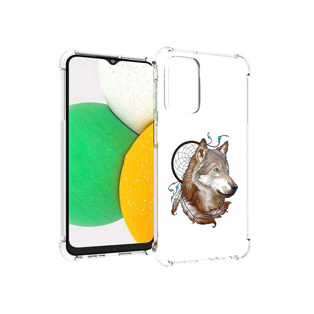 

Чехол MyPads Tocco для Samsung Galaxy A23 волк и ловец снов, Прозрачный, Tocco