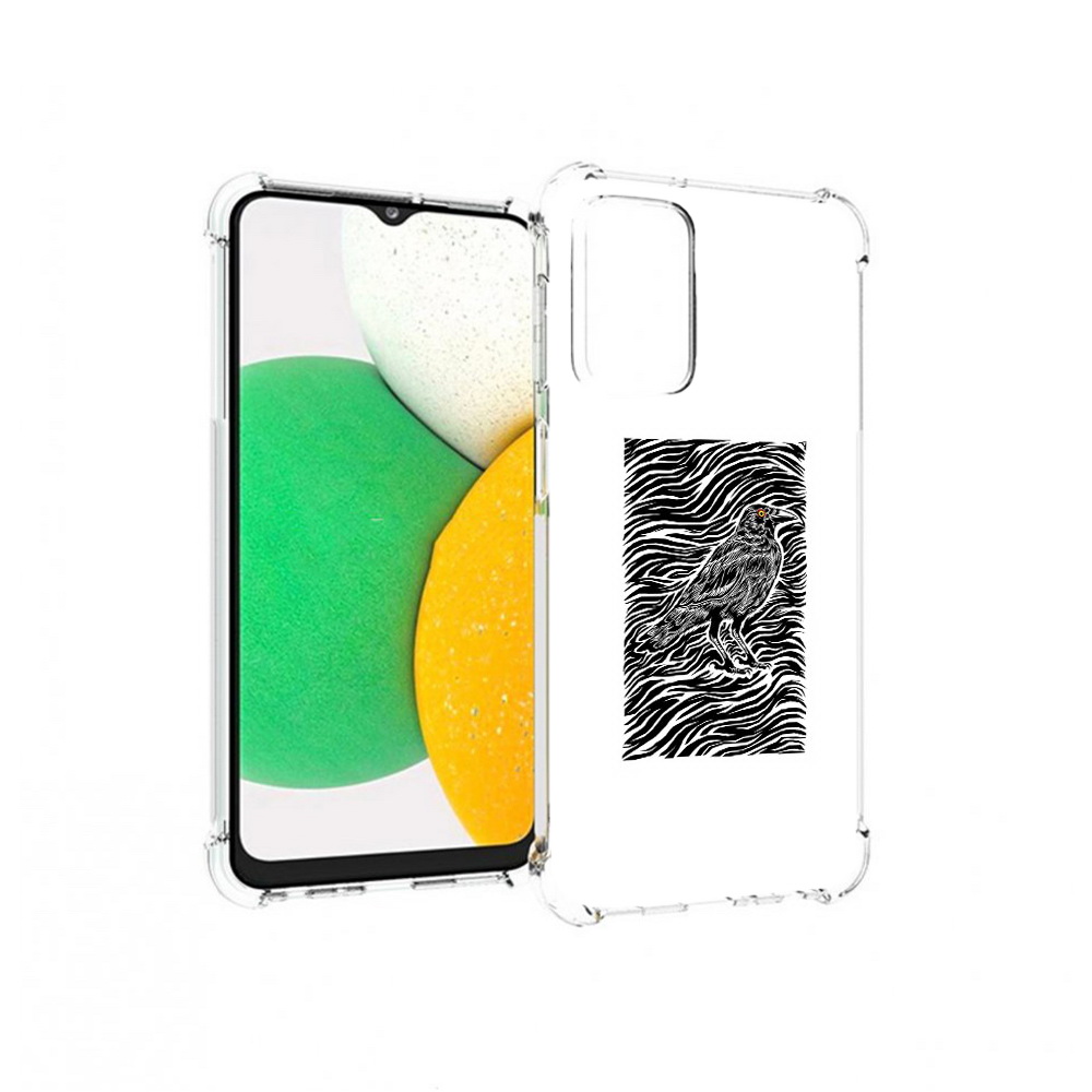 

Чехол MyPads Tocco для Samsung Galaxy A23 ворон в абстракции, Прозрачный, Tocco