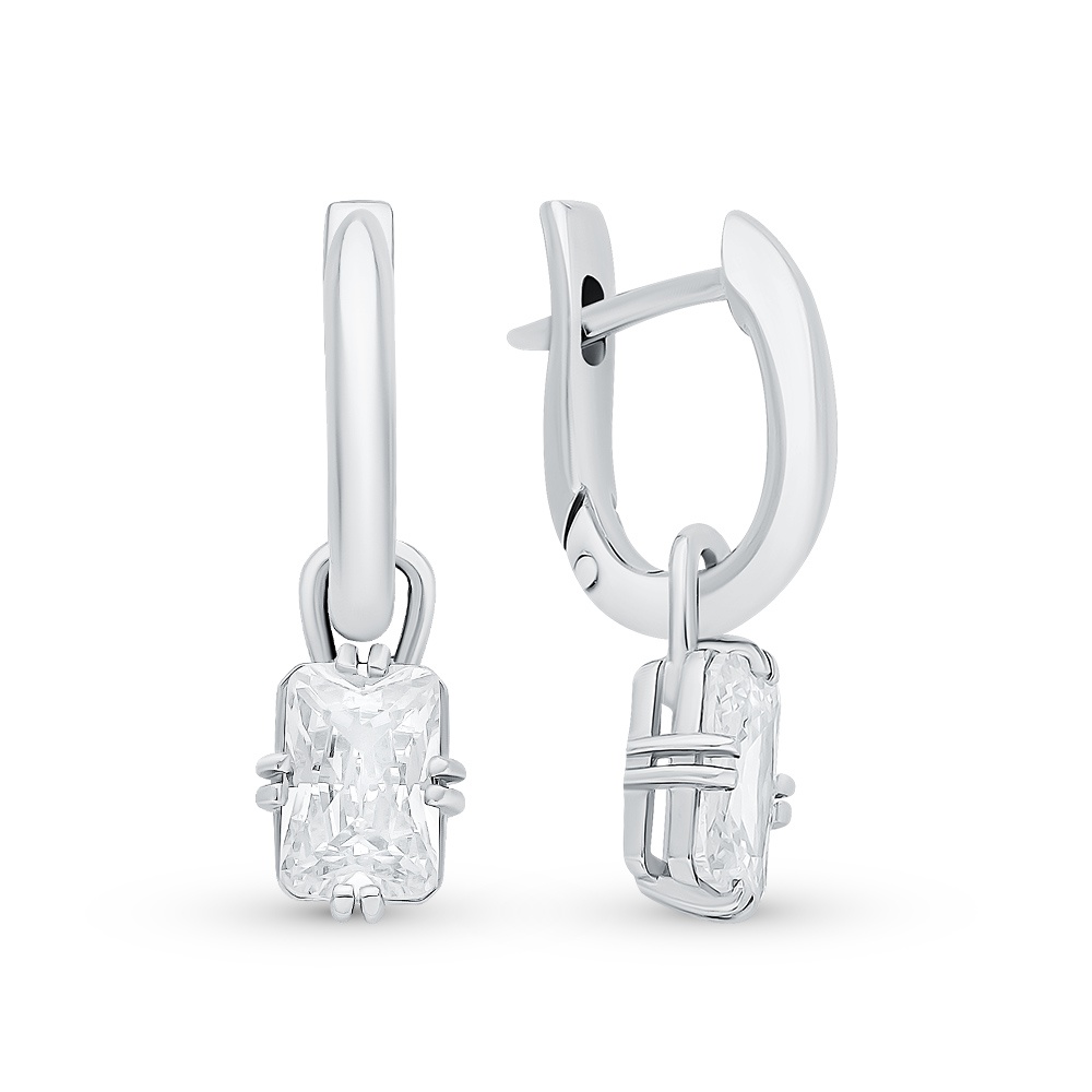

Серьги из серебра с фианитом 585Gold 702008205, 702008205