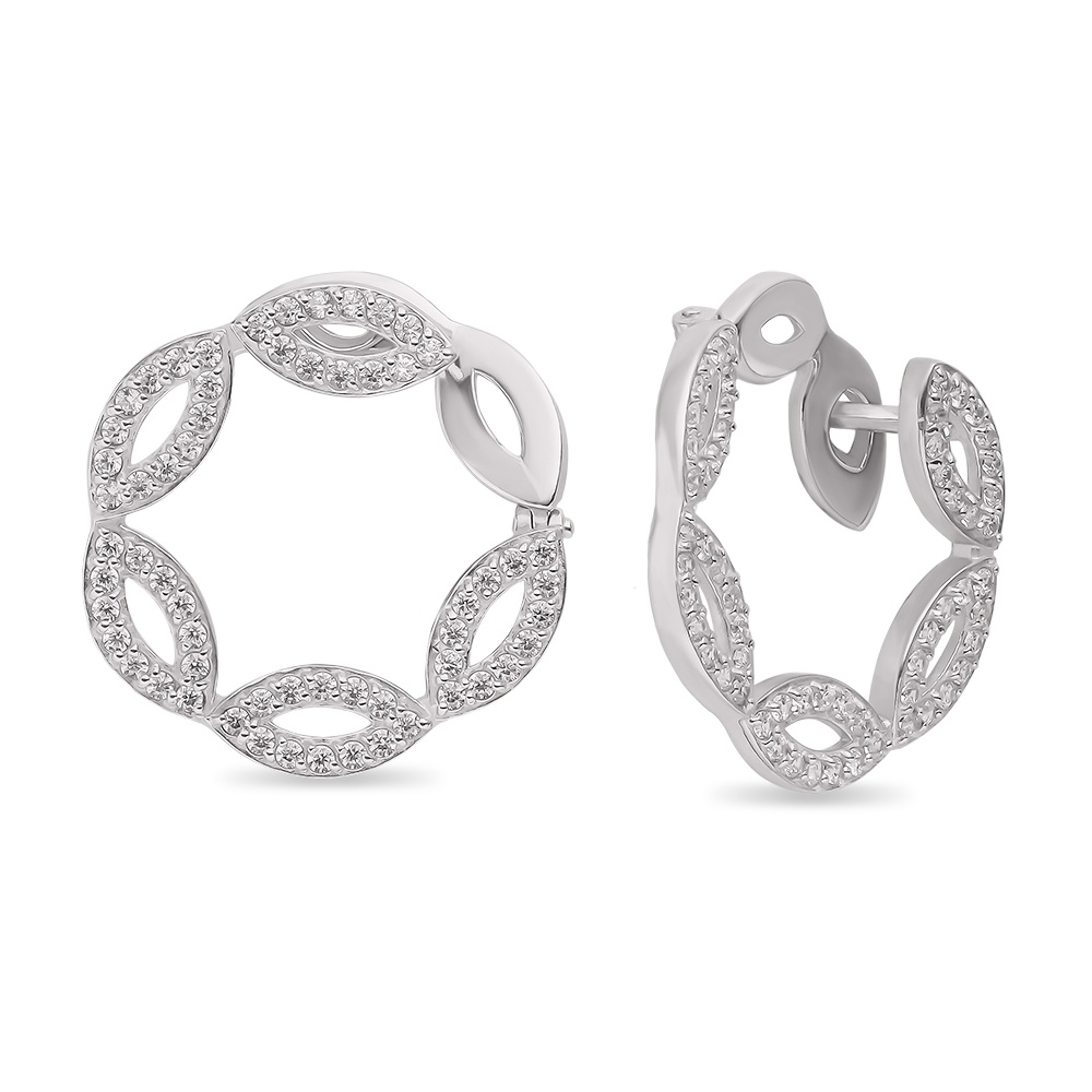 

Серьги из серебра с фианитом 585Gold 702008103, 702008103