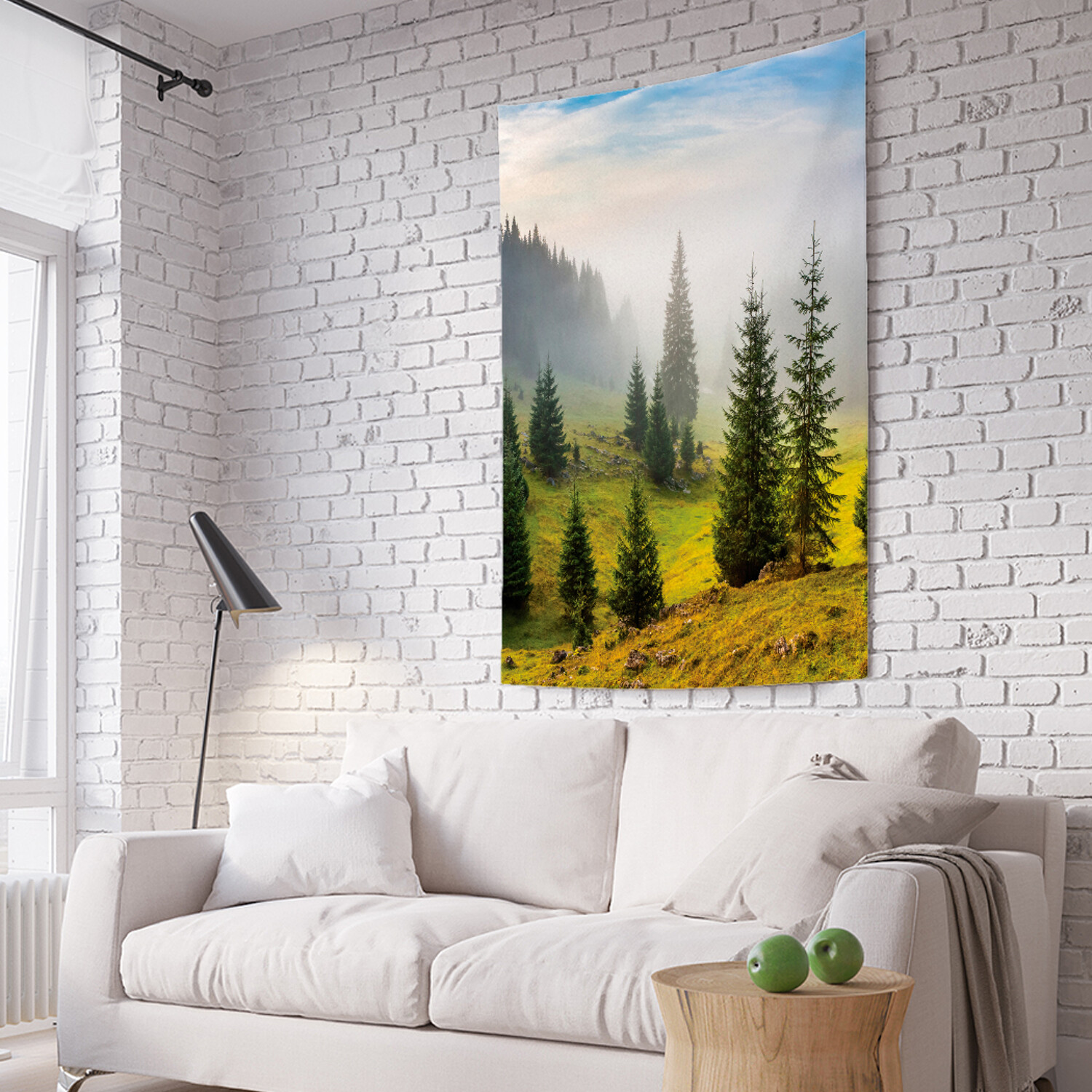 

Вертикальное фотопанно на стену JoyArty Елки на холмах 150x200 см, Елки на холмах