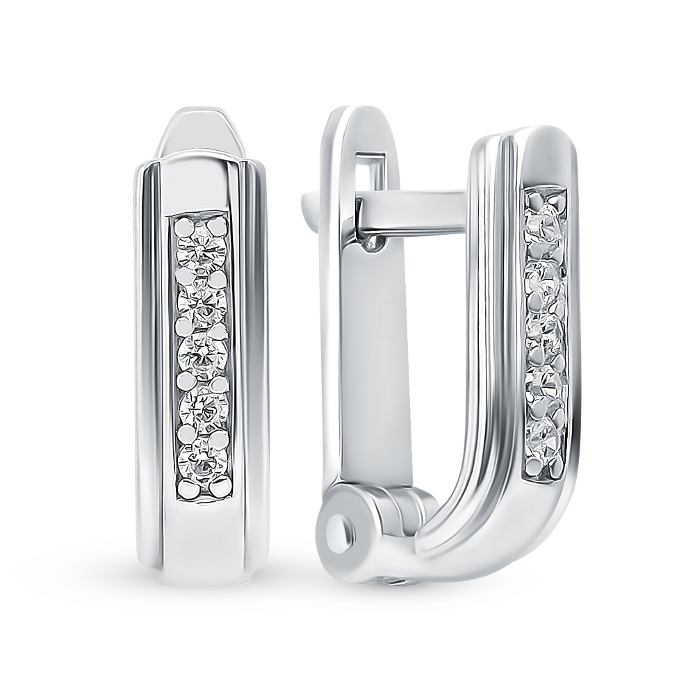 

Серьги из серебра с фианитом 585Gold 902000534, 902000534