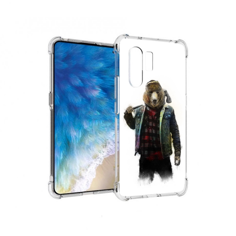 

Чехол MyPads Tocco для Vivo X30 медведь с топором (PT142331.408.469), Прозрачный, Tocco