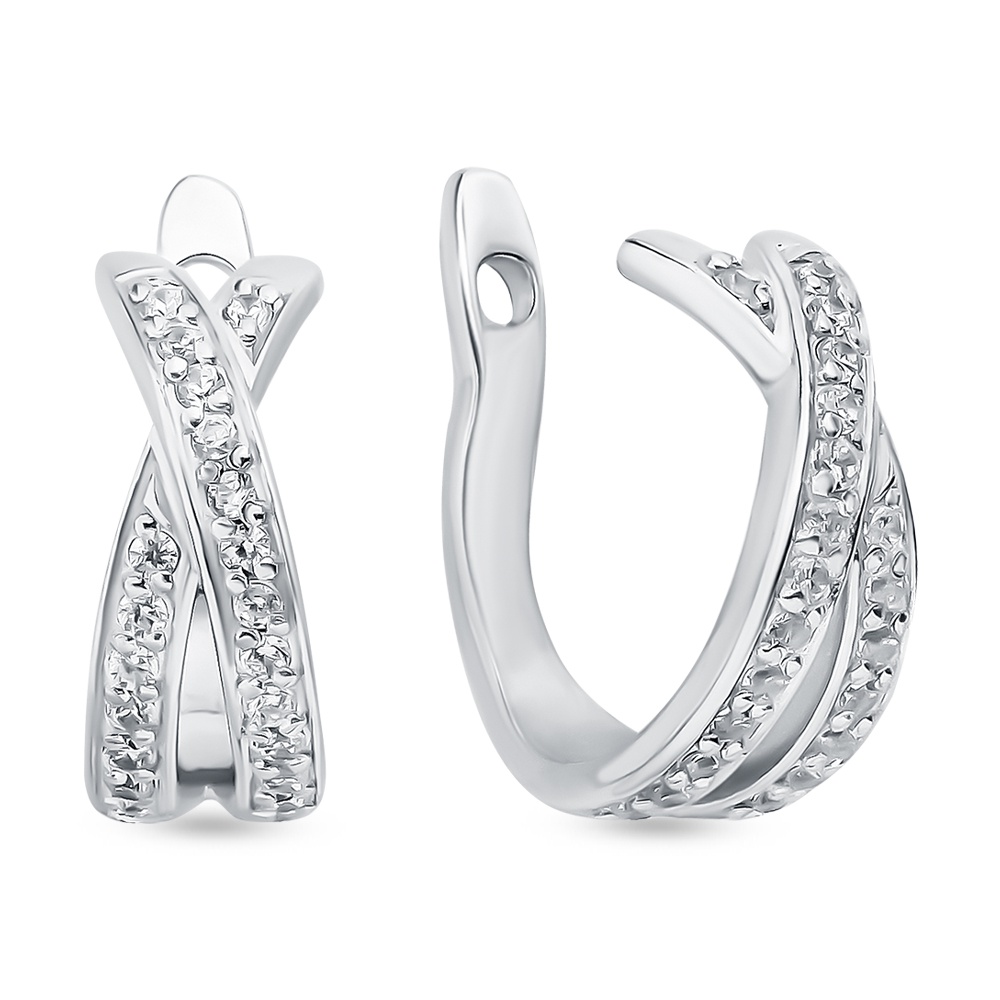 

Серьги из серебра с фианитом 585Gold 702008239, 702008239