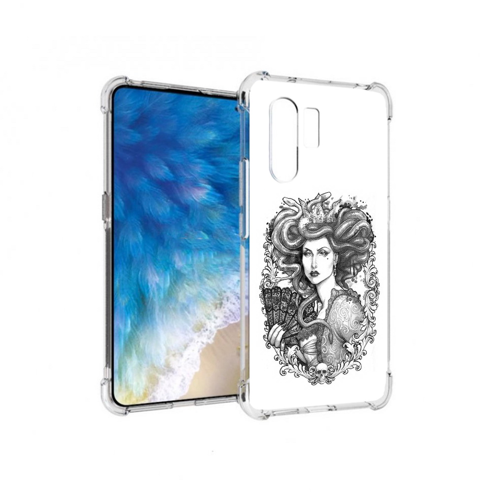 

Чехол MyPads Tocco для Vivo X30 медуза черно белый (PT142331.408.472), Прозрачный, Tocco