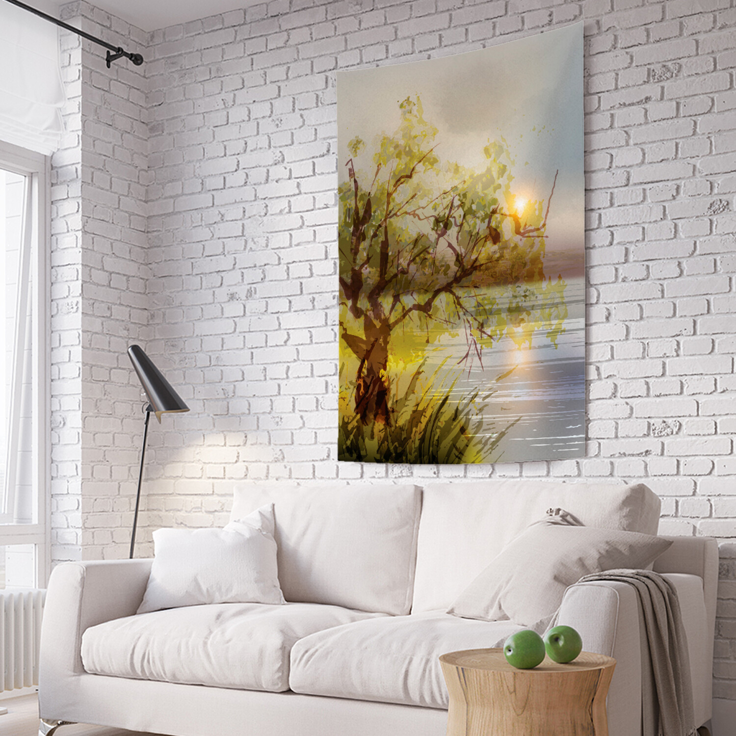

Вертикальное фотопанно на стену JoyArty Солнце отдыхает на ветках 150x200 см, Солнце отдыхает на ветках