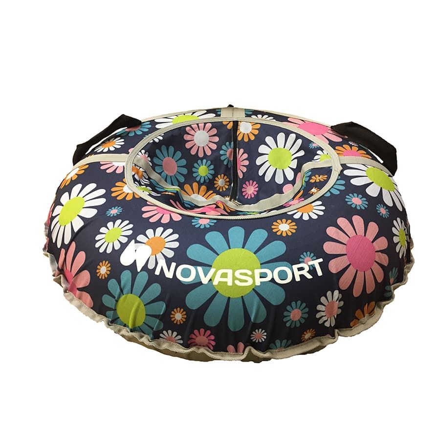 

Тюбинг NovaSport серый/ромашки без камеры, 90 см