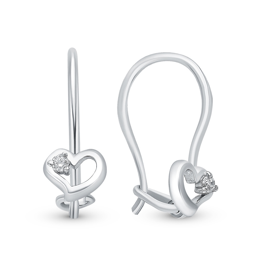 

Серьги из серебра 585Gold 902000577, фианит, 902000577