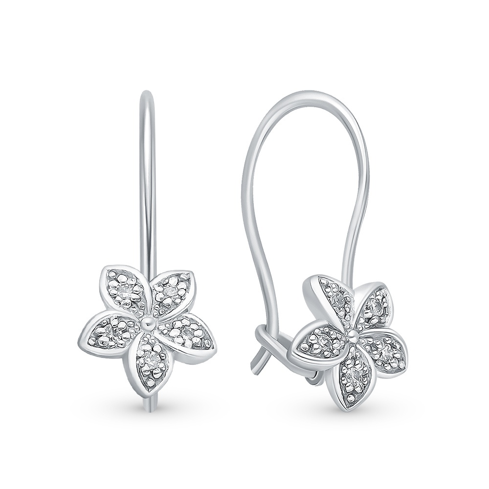 

Серьги из серебра с фианитом 585Gold 902000538, 902000538