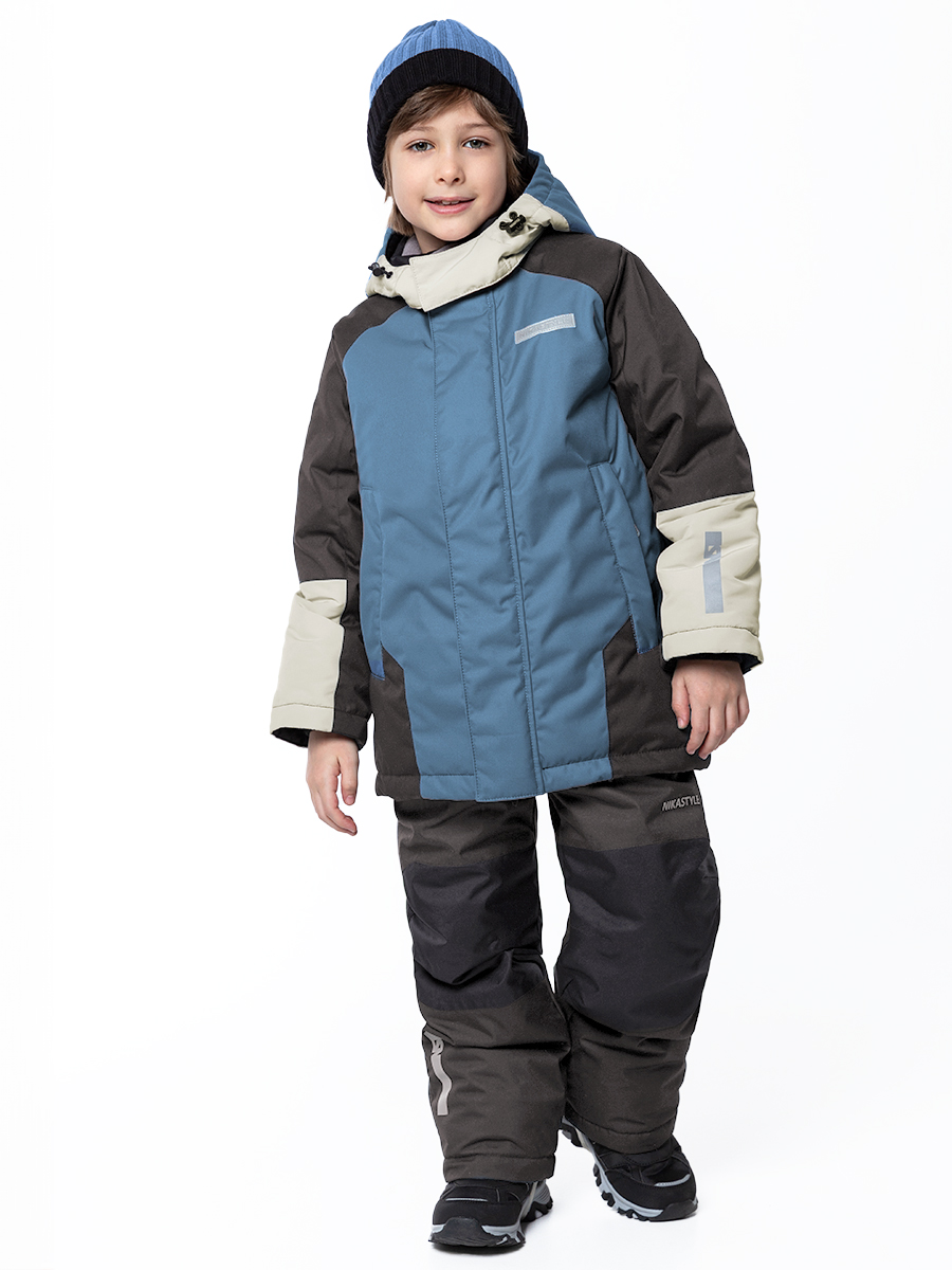 

Комплект верхней одежды детский NIKASTYLE 7з7124, туман/асфальт, 122, Голубой;серый, 7з7124