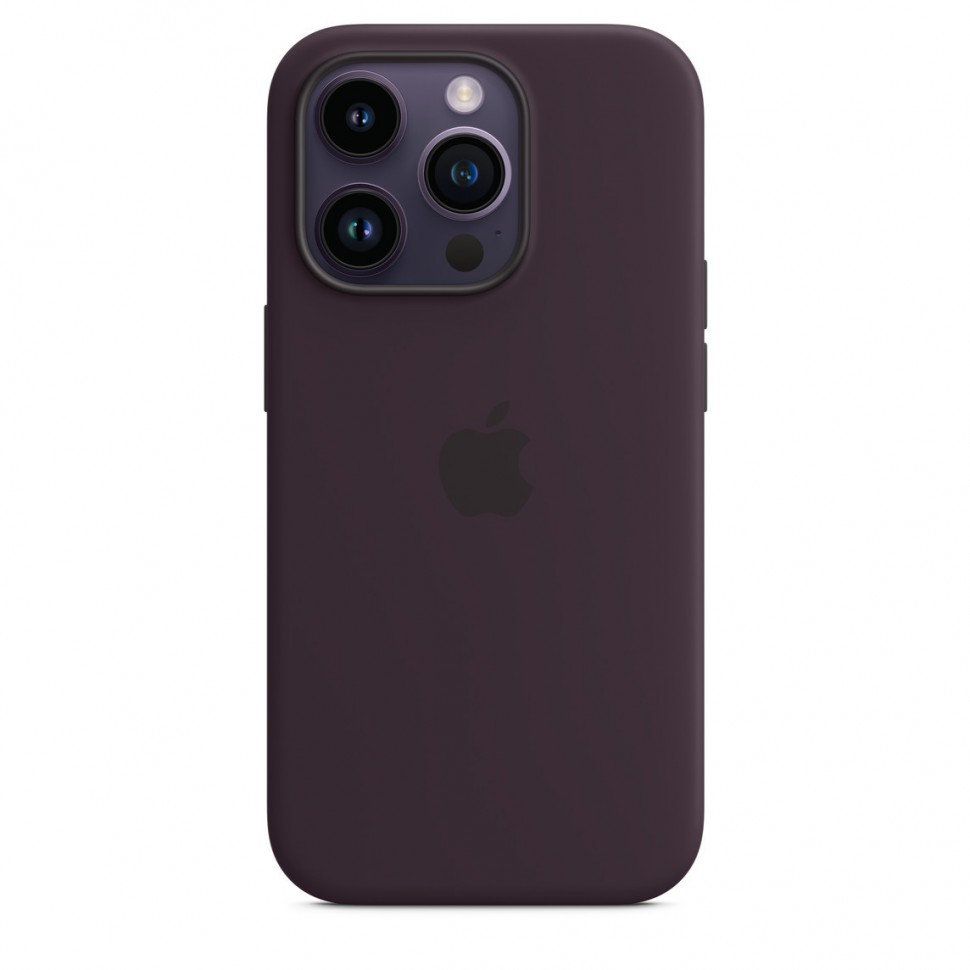 

Чехол для iPhone 14 Pro Max MagSafe Silicone Case темно-фиолетовый
