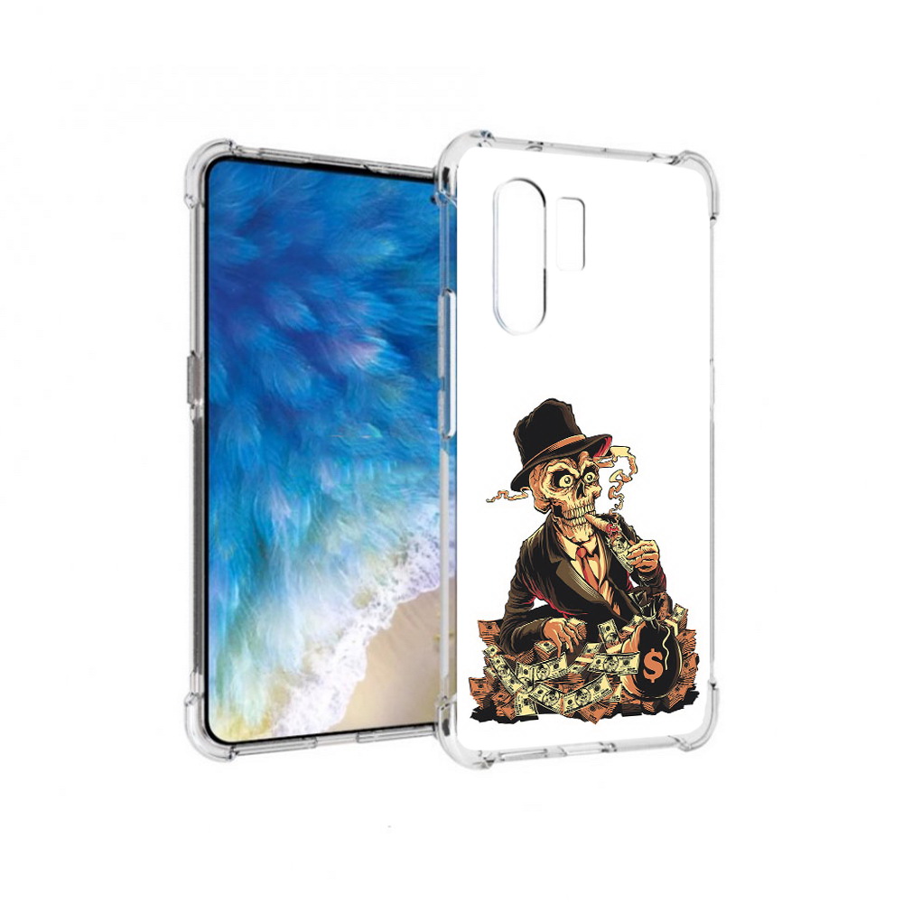 

Чехол MyPads Tocco для Vivo X30 нарисованный череп с сигаретой (PT142331.408.515), Прозрачный, Tocco