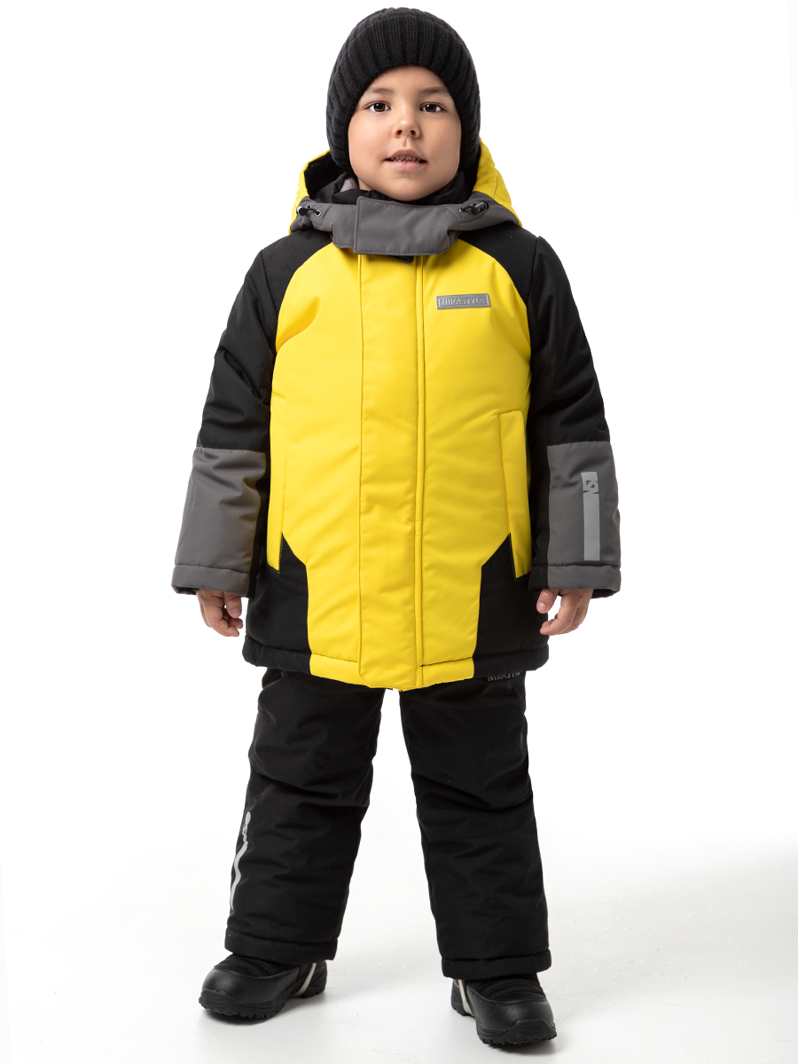 

Комплект верхней одежды детский NIKASTYLE 7з7124, желтый/черный, 110, 7з7124